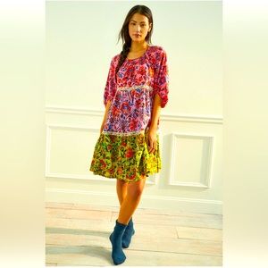 Anthropologie Mabel Mini Dress L
